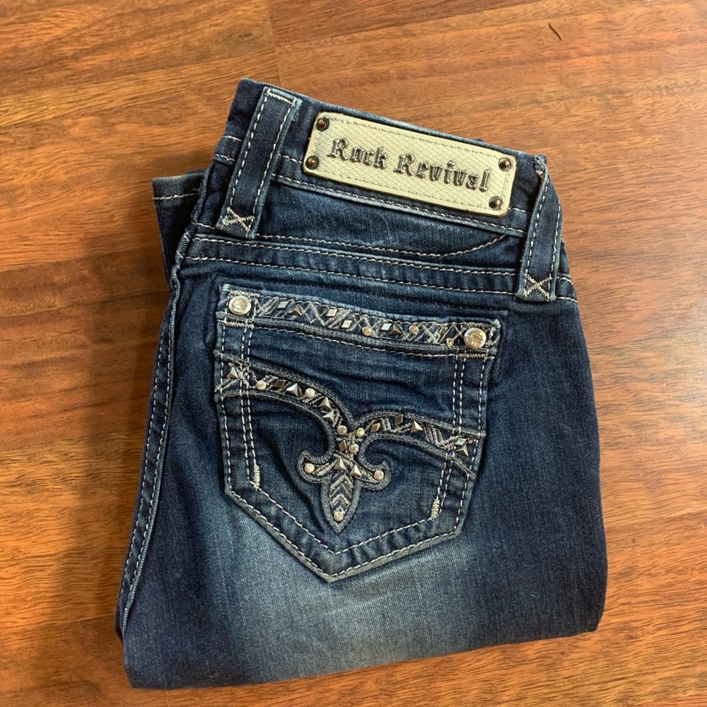 Rock revival bootcut jeans.